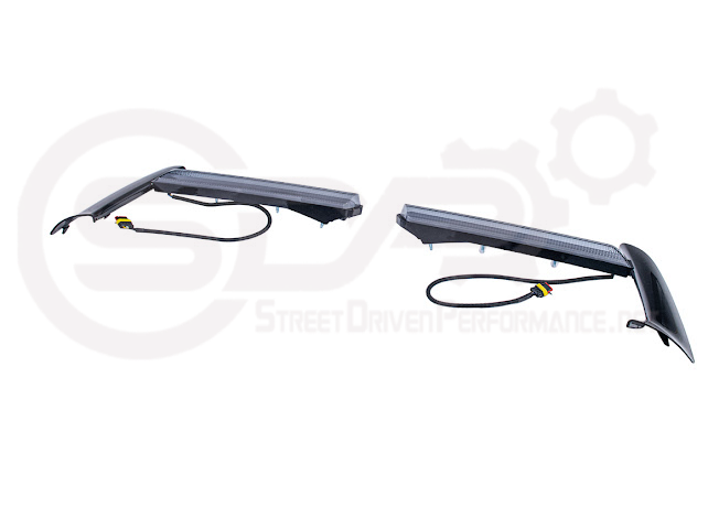 2020-UP CORVETTE C8 STINGRAY & Z51 | SEQUENTIAL FRONT GRILLE LED DRL LIGHT BAR BEZEL INSERTS PAIR
