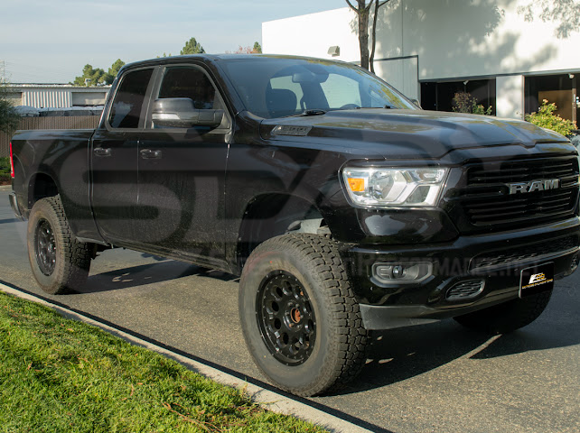 2019-UP RAM 1500 | FACTORY STYLE DRY CARBON FIBER TAPE ON SIDE MIRROR CAP COVERS PAIR