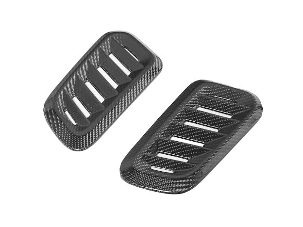 2023-UP TOYOTA GR COROLLA |FACTORY STYLE CARBON FIBER FRONT BULGE HOOD VENTS REPLACEMENT