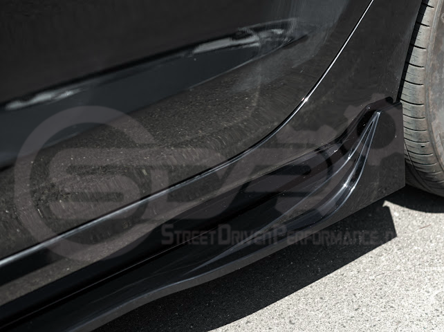 2024-UP TESLA MODEL 3 SIDE SKIRTS ROCKER PANEL GROUND EFFECTS PAIR