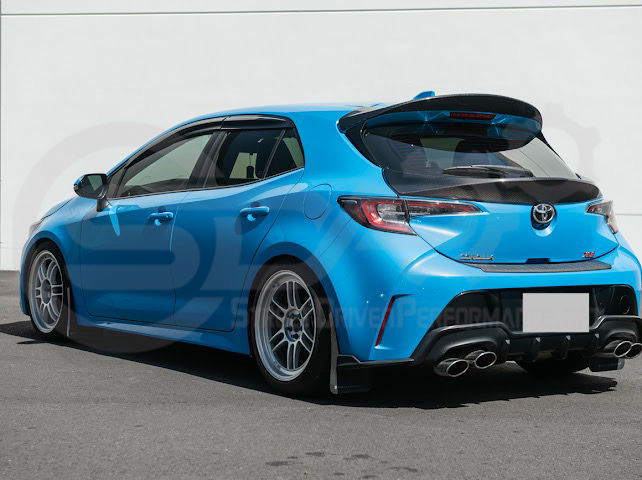 2019-UP TOYOTA GR COROLLA | JDM SDP PERFORMANCE STYLE CARBON FIBER REAR HATCH MID WING SPOILER