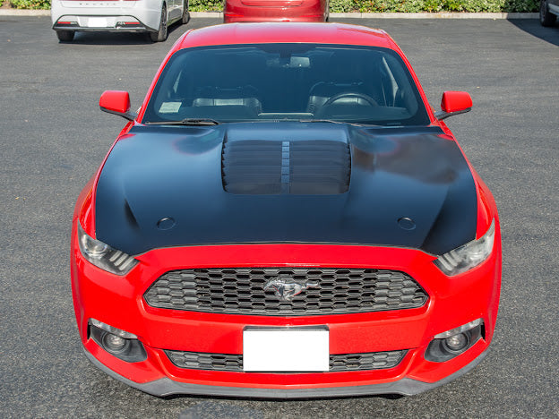 2015-23 FORD MUSTANG S550 | GT500 STYLE FRONT AIR VENTED HOOD