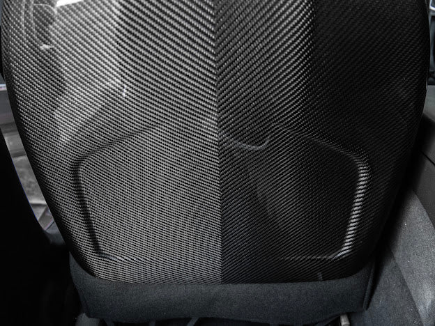 2016 - 2019 Cadillac ATS-V Sedan | Recaro Carbon Fiber Seat Rear Panel Cover Replacement (Driver and Passenger)