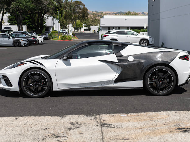 2020+ CHEVROLET CORVETTE C8 SIDE SKIRTS ROCKER PANELS GROUND EFFECTS