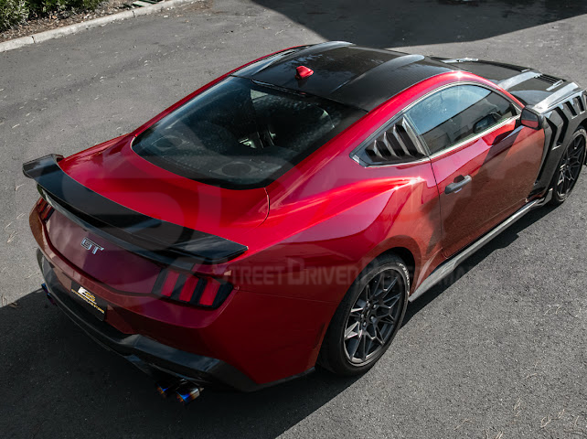 2015-Up Ford Mustang S550 & S650 Coupe | Factory Style Dry CARBON FIBER Tape-On Top Roof Panel Cover