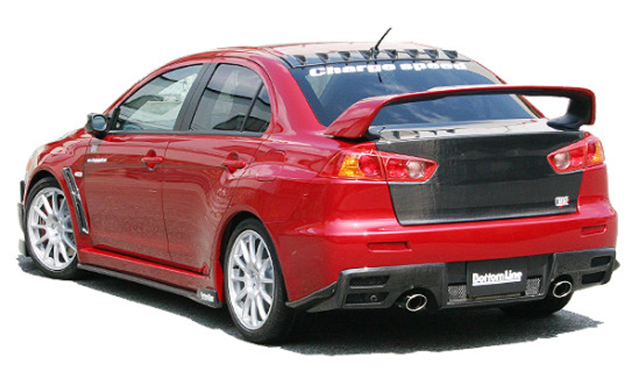 Charge Speed 2008-2010 Mitsubishi Lancer Evo X Bottom Line Type 2 Carbon Full Lip Kit