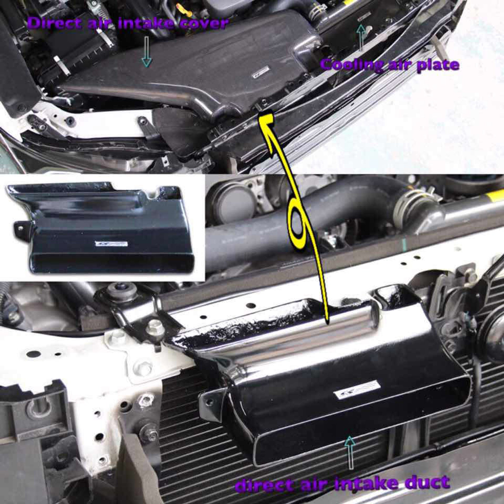 Charge Speed 2015-2021 Subaru VA WRX STi EJ20 & EJ25 Direct Air Intake Kit in Carbon & FRP Finish