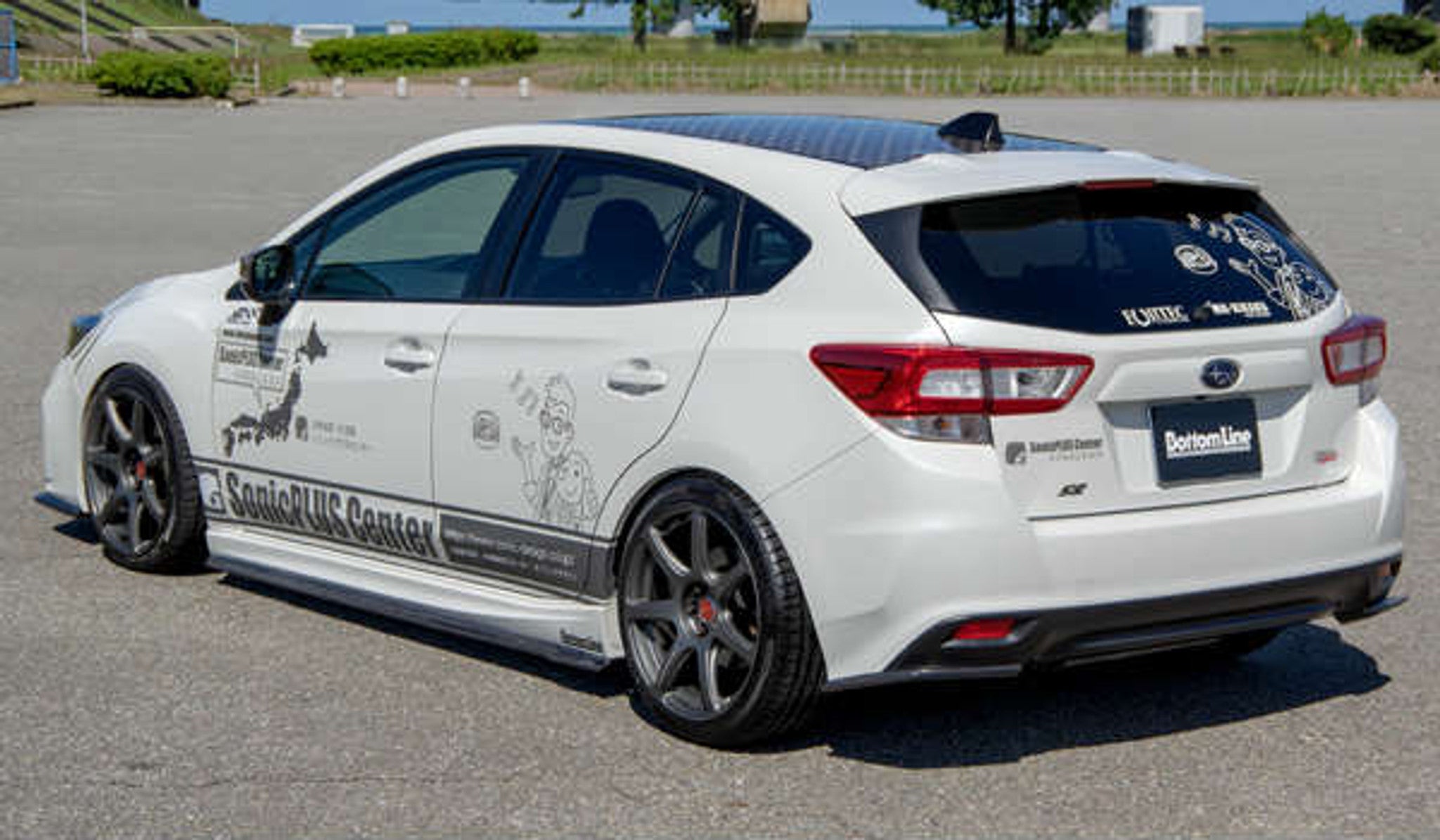 Charge Speed 2016-2020 Subaru Impreza Sport GT NON-STI 5 Doors Carbon Bottom Line Complete Kit With Use OEM Side Skirts