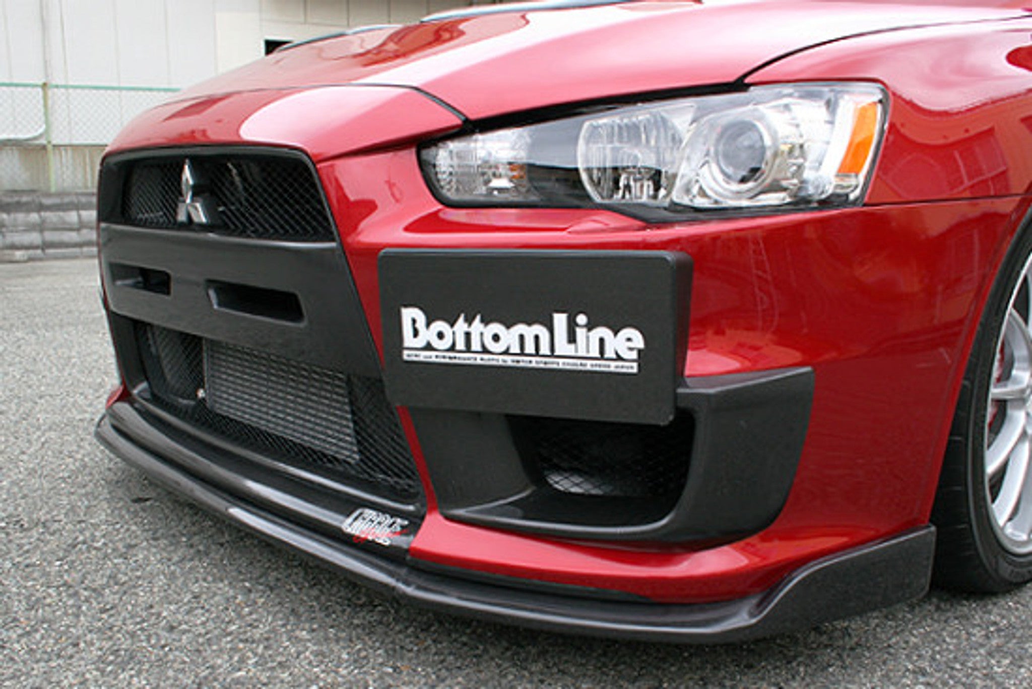 Charge Speed 2008-2017 Mitsubishi Lancer Evo X Bottom Line Type-2 Front Lip Carbon