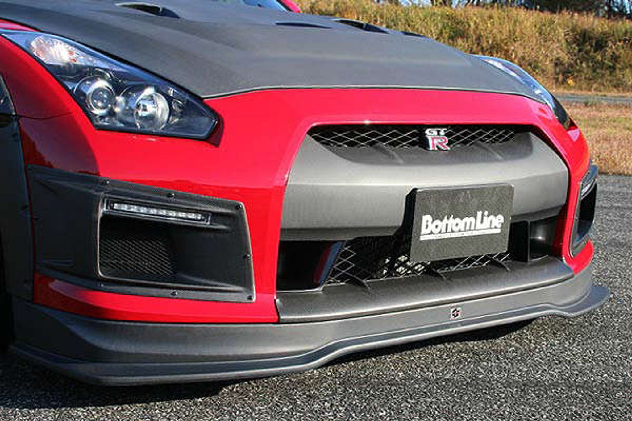 Charge Speed 2007-2011 Nissan GTR Zenki Carbon Front Bumper Under Cowl
