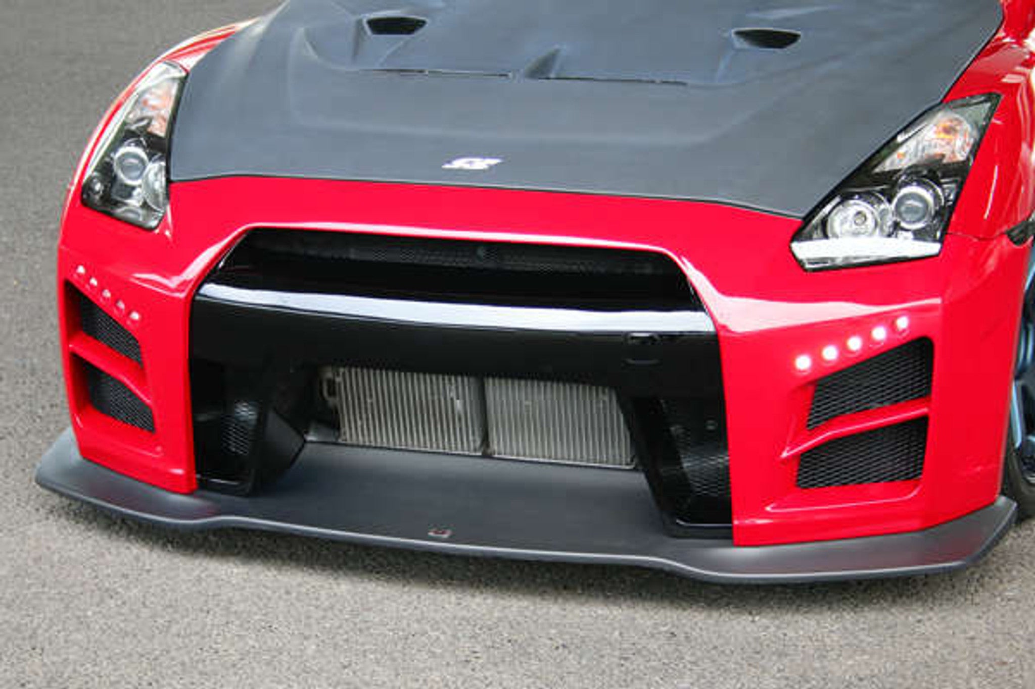 Charge Speed 2007-2024 Nissan ALL GTR R35 Front Bumper FRP with LED & FRP Front Under Diffuser