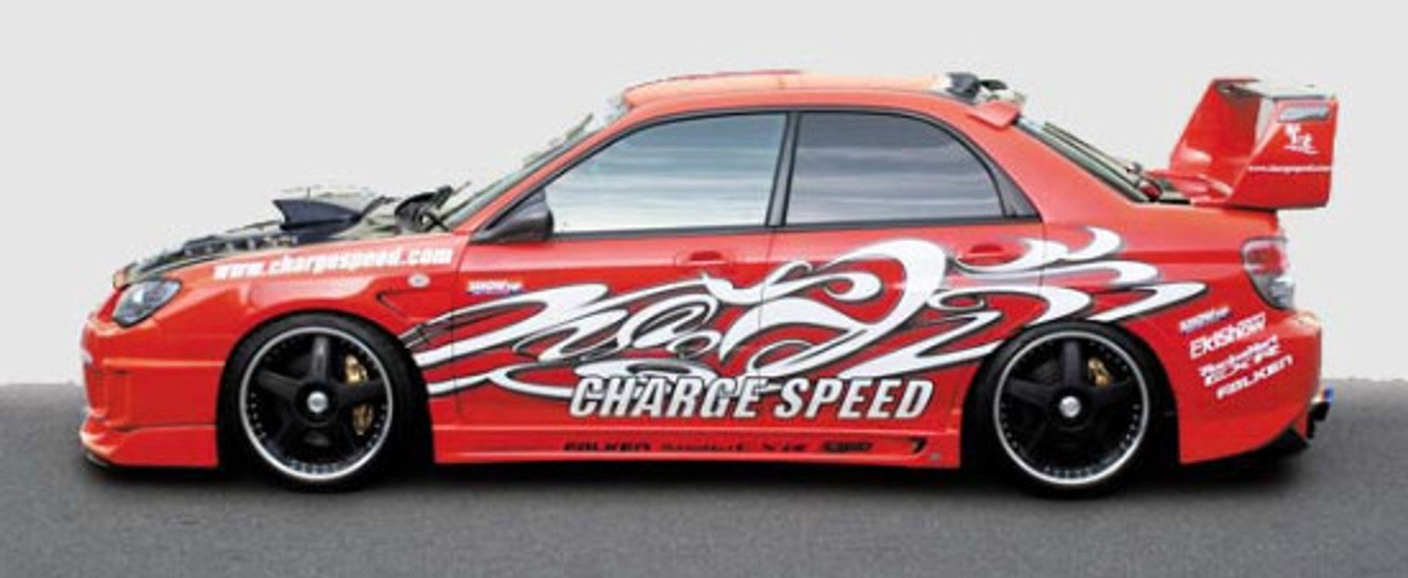 Charge Speed 2006-2007 Subaru Impreza GD-F HawkEye Type-2 Full Bumper Kit With 3-D Carbon Center