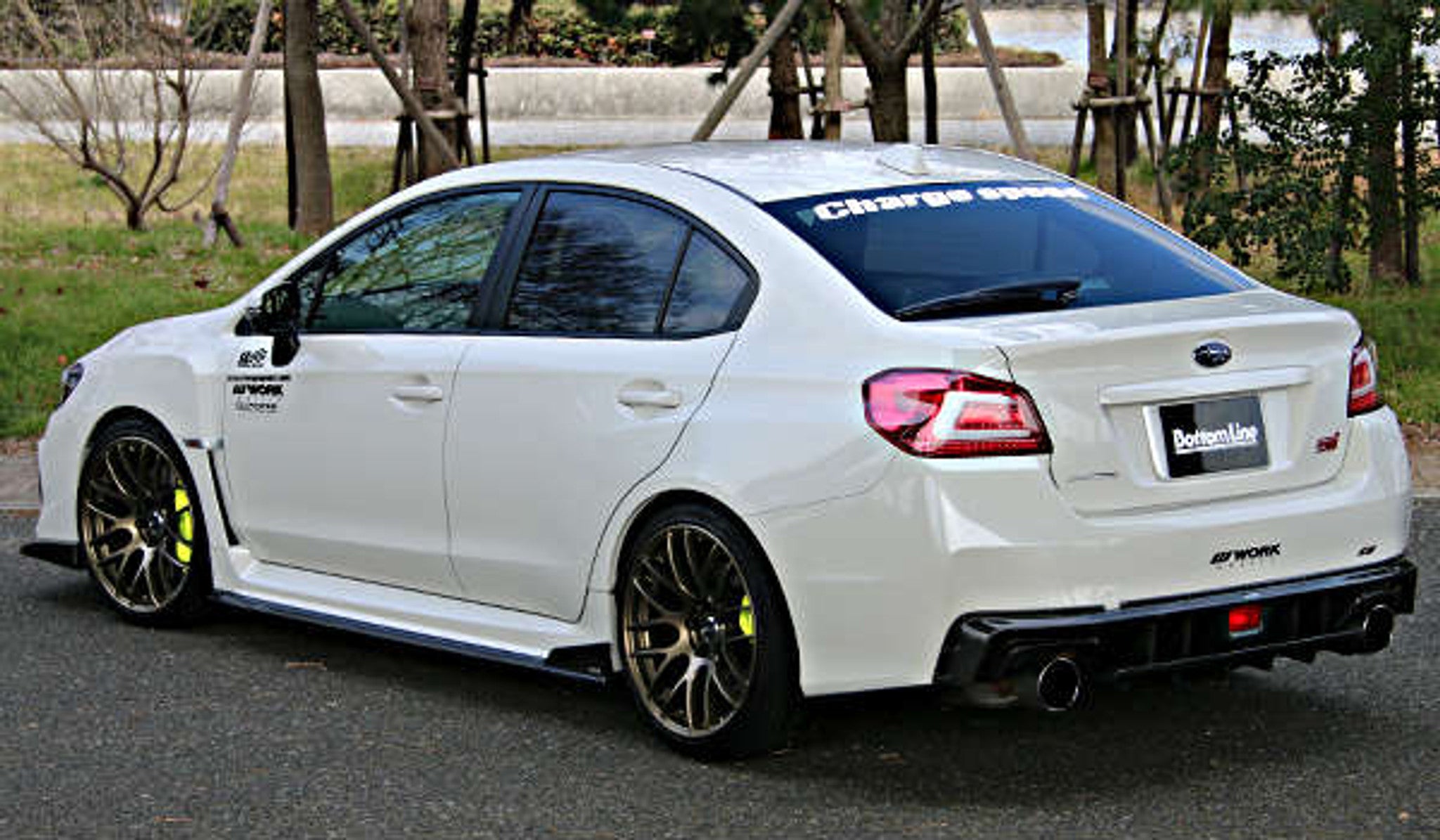 Charge Speed 2018-2021 Subaru WRX STi 4 Doors Sedan VA-D BottomLine FRP Lip Kit With Type 2 Side Skirts for STi
