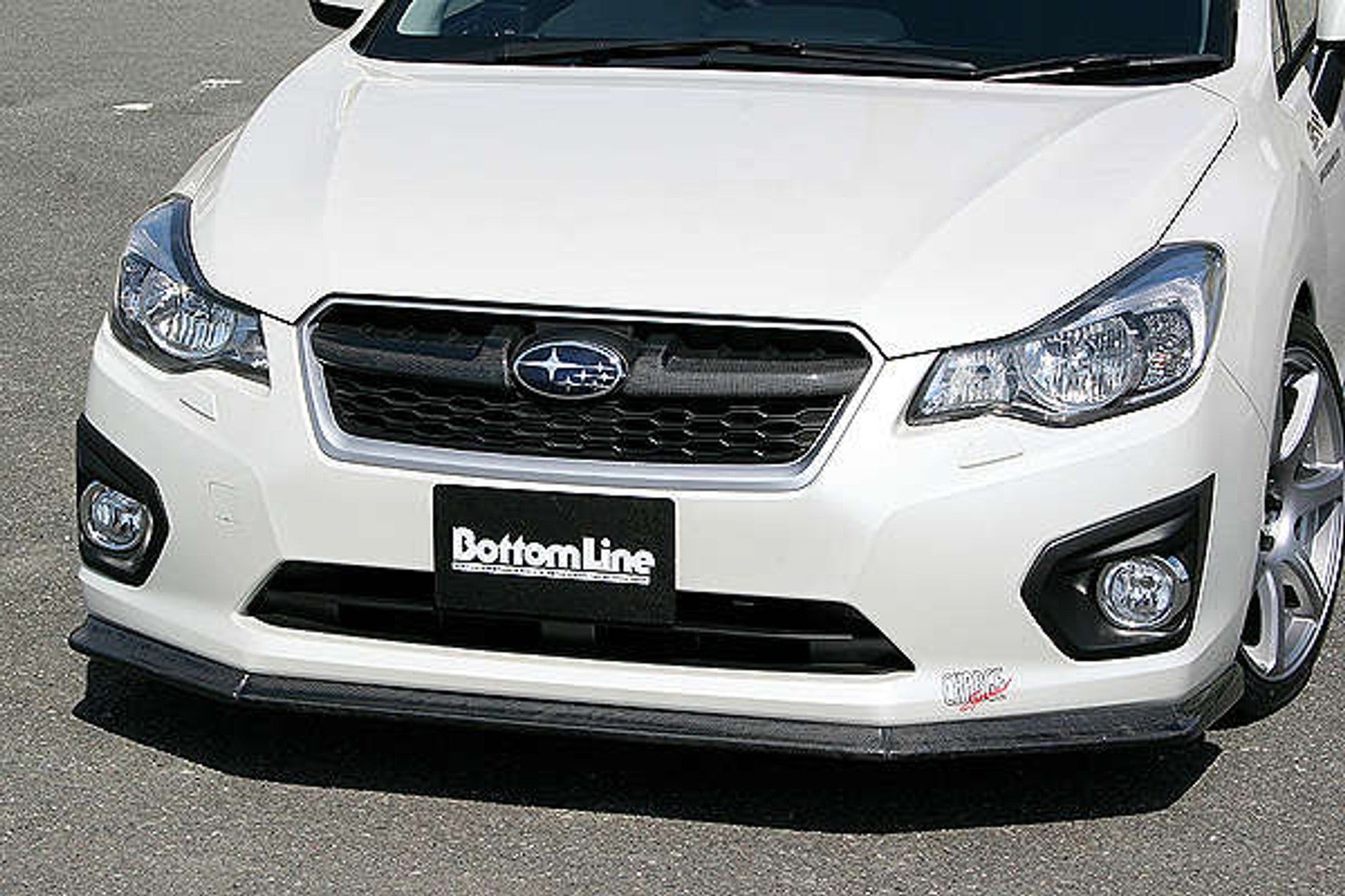 Charge Speed 2012-2015 Subaru Impreza GP 5Dr Hatchback Bottom Line Carbon Full Lip Kit - To be use for Vehicle with NO OEM Side Skirts Model