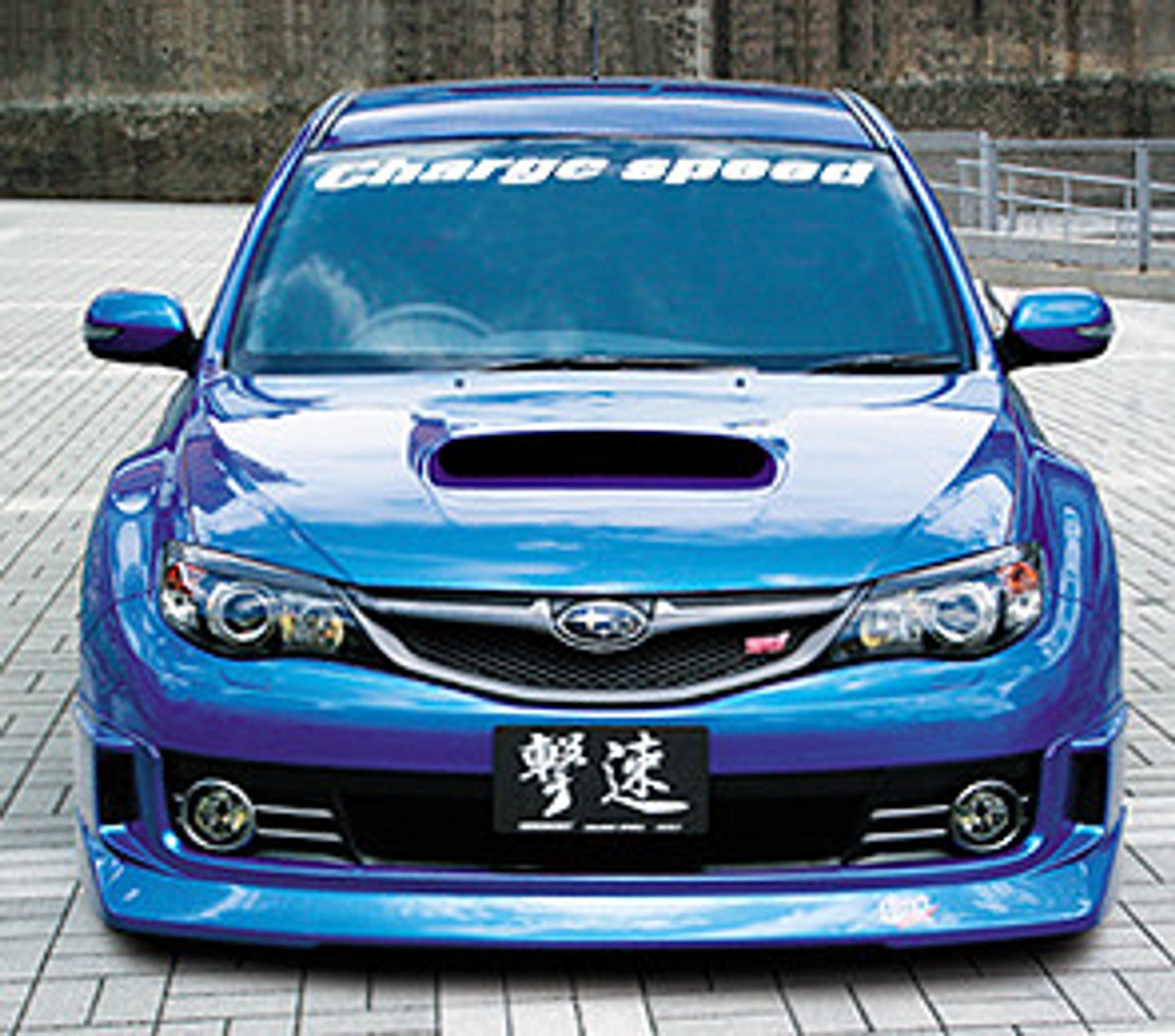 Charge Speed 2008-2010 Subaru WRX STi GR-B 5-Doors Hatchback Half Type Full Spoiler Kit for STi