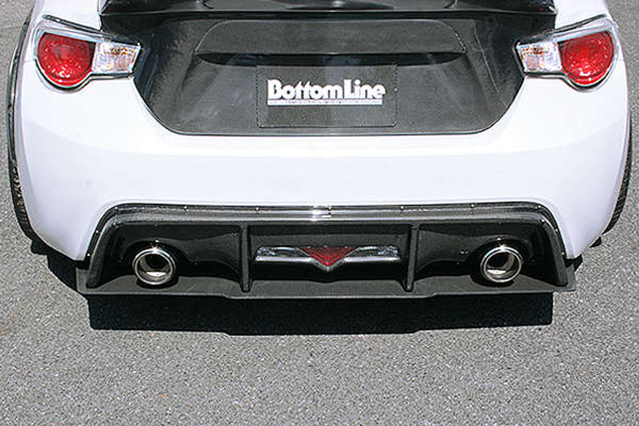 Charge Speed 2013-2020 Scion FRS/ Subaru BRZ All Models Carbon Rear Under Plate Fit ONLY  on Charge Speed Diffuser Cowl on OEM Rear Bumper