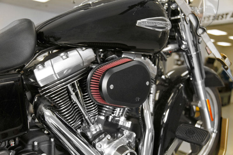 K&N 00-16 Harley-Davidson Street Metal Intake System Flare Black