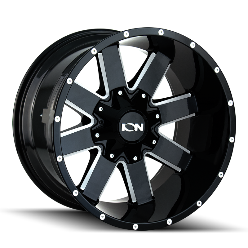 ION 141 18x9 / 8x170 BP / 18mm Offset / 125.2mm Hub Gloss Black Milled Wheel