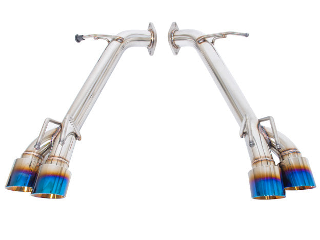 2018-2024 TOYOTA CAMRY | MUFFLER DELETE AXLE BACK EXHAUST WITH QUAD BURNT BLUE TIPS