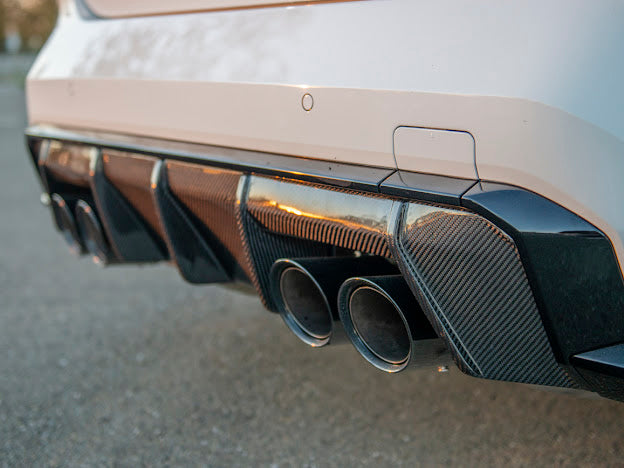 2021-UP BMW G80 M3 | G82/G83 M4 | M-PERFORMANCE STYLE CARBON FIBER REAR BUMPER DIFFUSER