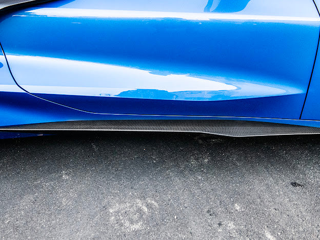 2020+ CHEVROLET CORVETTE C8 STINGRAY | Z06 PACKAGE SIDE SKIRTS ROCKER PANELS GROUND EFFECTS
