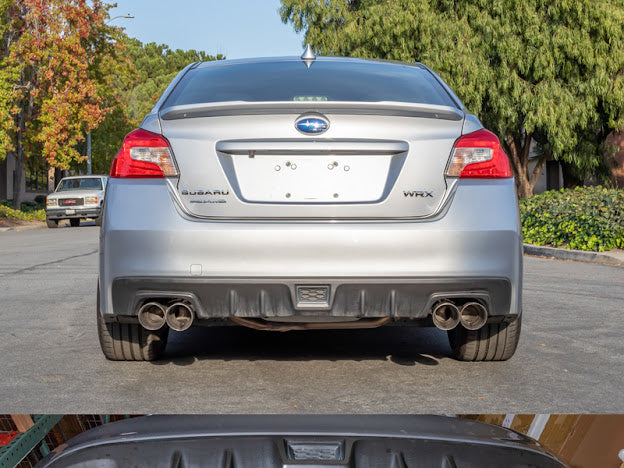 2015-2021 SUBARU WRX / STI | MUFFLER DELETE AXLE BACK EXHAUST 4 INCH CHROME QUAD TIPS