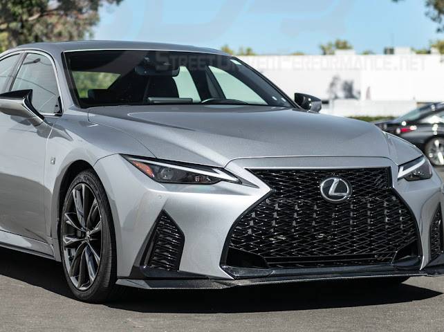 2021-UP LEXUS IS300, IS350, IS500 | JDM NOVEL STYLE CARBON FIBER FRONT BUMPER LIP SPLITTER GROUND EFFECTS