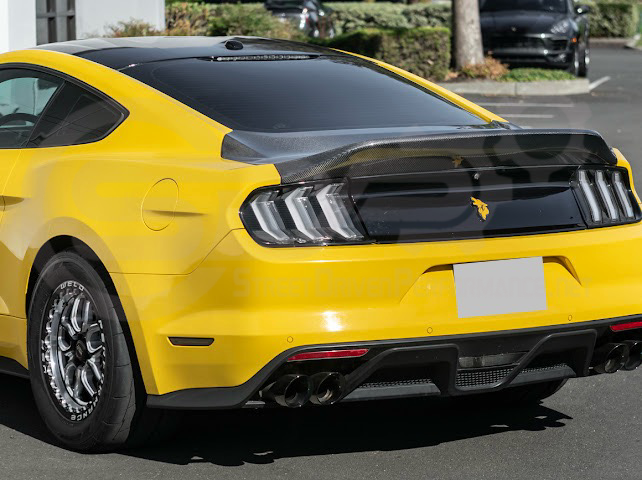 2015-2023 FORD MUSTANG | SUPER SNAKE STYLE REPLACEMENT REAR TRUNK LID WITH INTEGRATED SPOILER