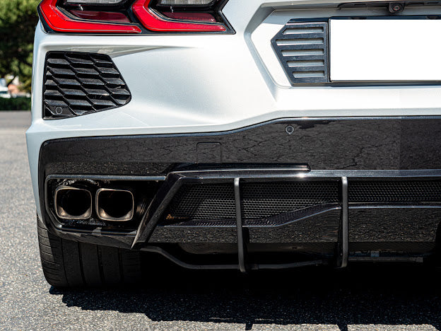 2020+ CORVETTE C8 Z51 REAR LOWER DIFFUSER FINS *ADD-ON*