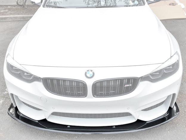 2015-2020 BMW F80 M3 & F82 / F83 M4 | SDP PERFORMANCE STYLE CARBON FIBER Front Bumper Lower Lip Splitter Ground Effects