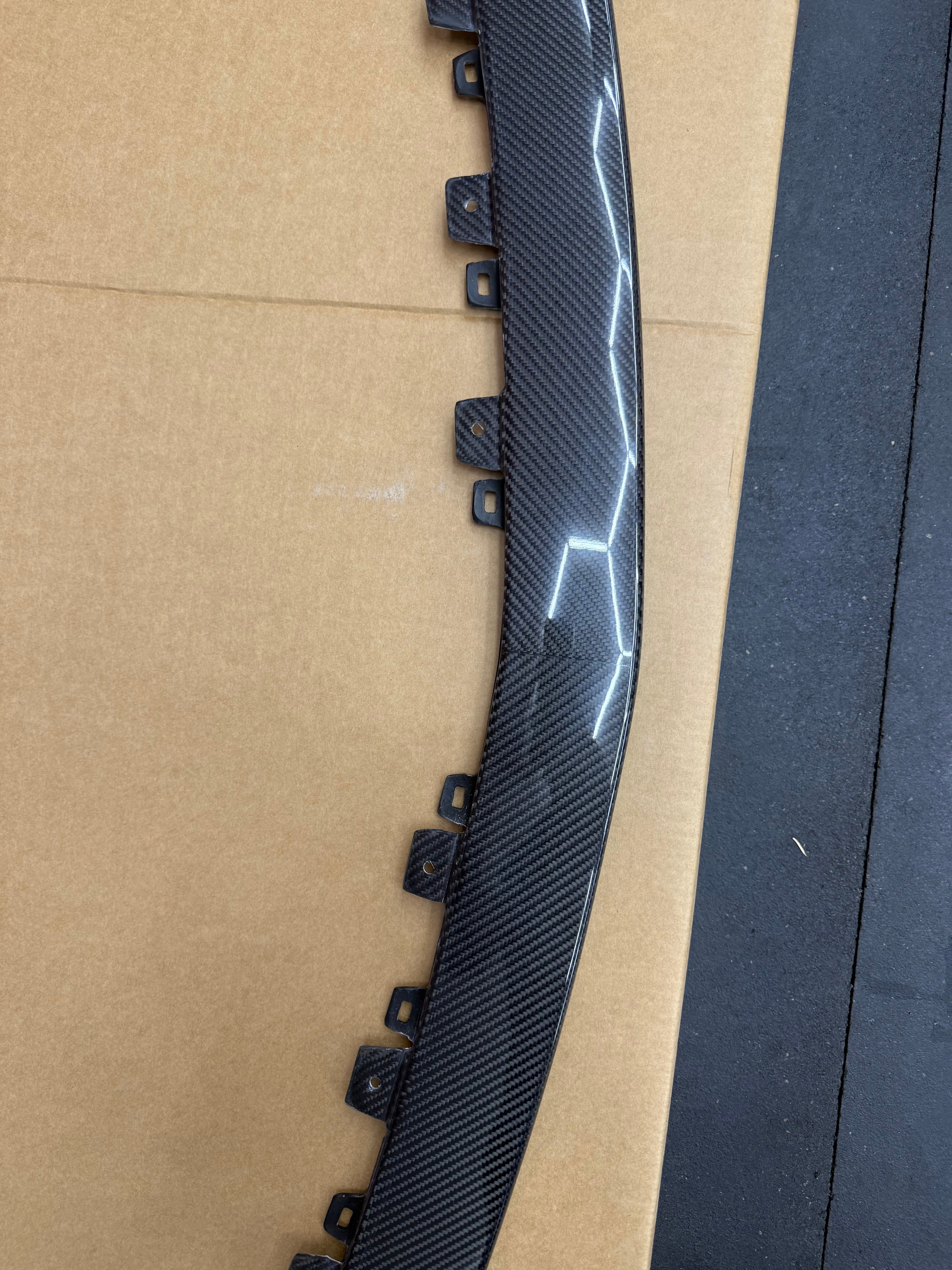 2022-UP CADILLAC CT5-V BLACKWING SEDAN | CARBON FIBER FACTORY EXTENDED STYLE FRONT LIP SPLITTER GROUND EFFECTS