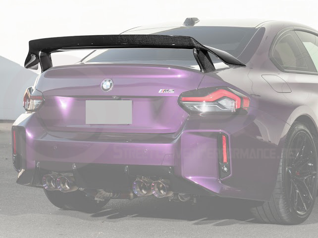 2023-UP BMW G87 M2 | M PERFORMANCE TRACK CARBON FIBER REAR HIGH WING SPOILER
