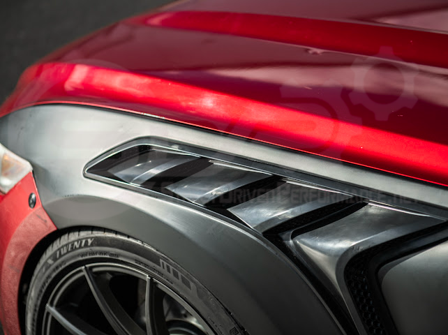 2015-2017 FORD MUSTANG S550 | GTD STYLE PRIMED BLACK FRONT SIDE VENTED FENDERS