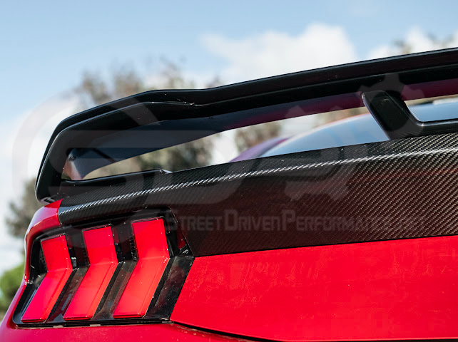 2024-UP FORD MUSTANG | DARKHORSE STYLE GLOSSY BLACK REAR TRUNK LID WING SPOILER