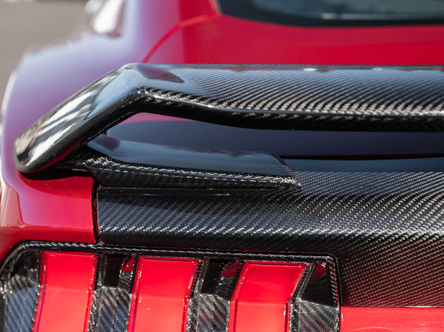 2024-Up Ford Mustang S650 | GT Style CARBON FIBER Rear Trunk Lid Wing & Spoiler Panel