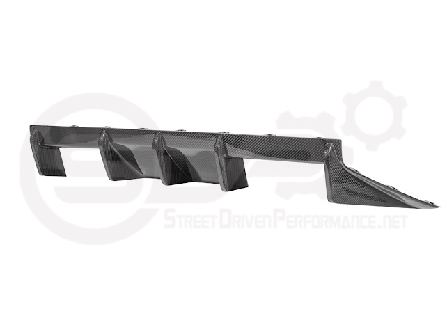2023-UP BMW G87 M2 | M-SPORT PERFORMANCE V2 STYLE CARBON FIBER REAR BUMPER DIFFUSER