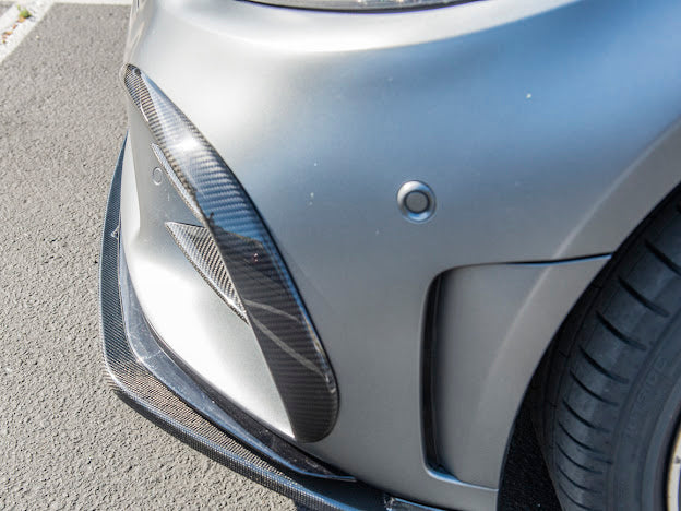 2019-Up C205 W205 Mercedes C-Class AMG Factory Style Carbon Fiber Front Air Vent Cover Pair