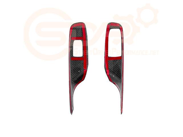 2020-Up Corvette C8 Coupe | CARBON FIBER Door Window Switch Control Panel Cover