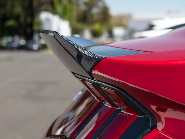 2024-UP FORD MUSTANG S650 | CARBON FIBER REAR TRUNK DUCKTAIL INTEGRATED WING SPOILER MODULE