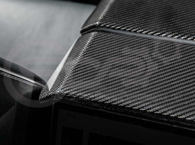 2024-Up Tesla Cybertruck | Interior DRY Carbon Fiber Rear Display Upper Cover