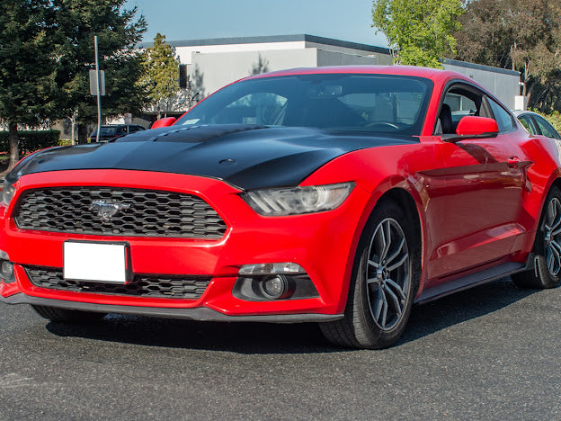 2015-23 FORD MUSTANG S550 | GT500 STYLE FRONT AIR VENTED HOOD