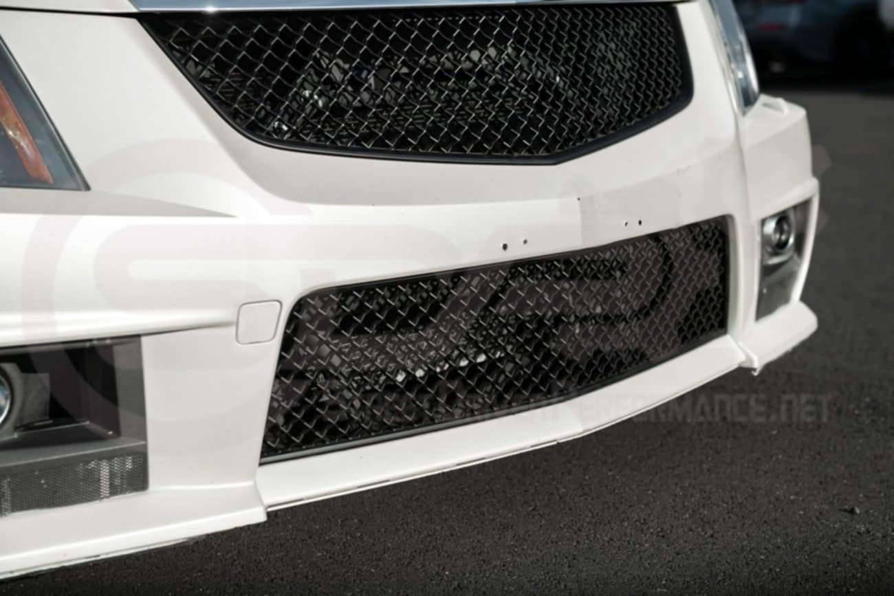 2009-2015 CTS-V V2 -  Black front grilles set (blank no emblem)