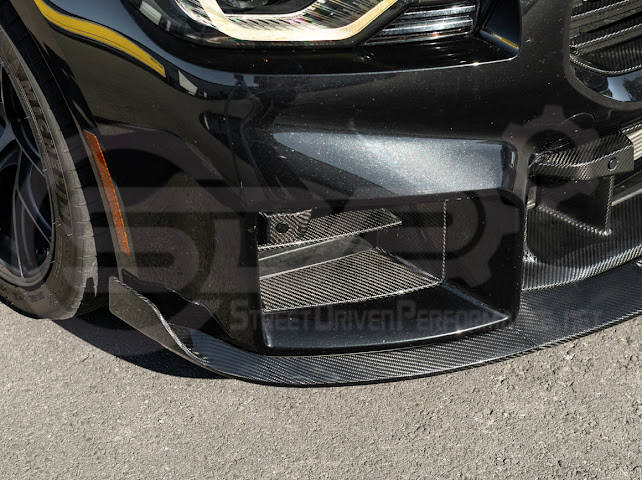 2023-Up BMW G87 M2 | TR Style 3PCS Carbon Fiber Front Bumper Splitter Lip Ground Effects