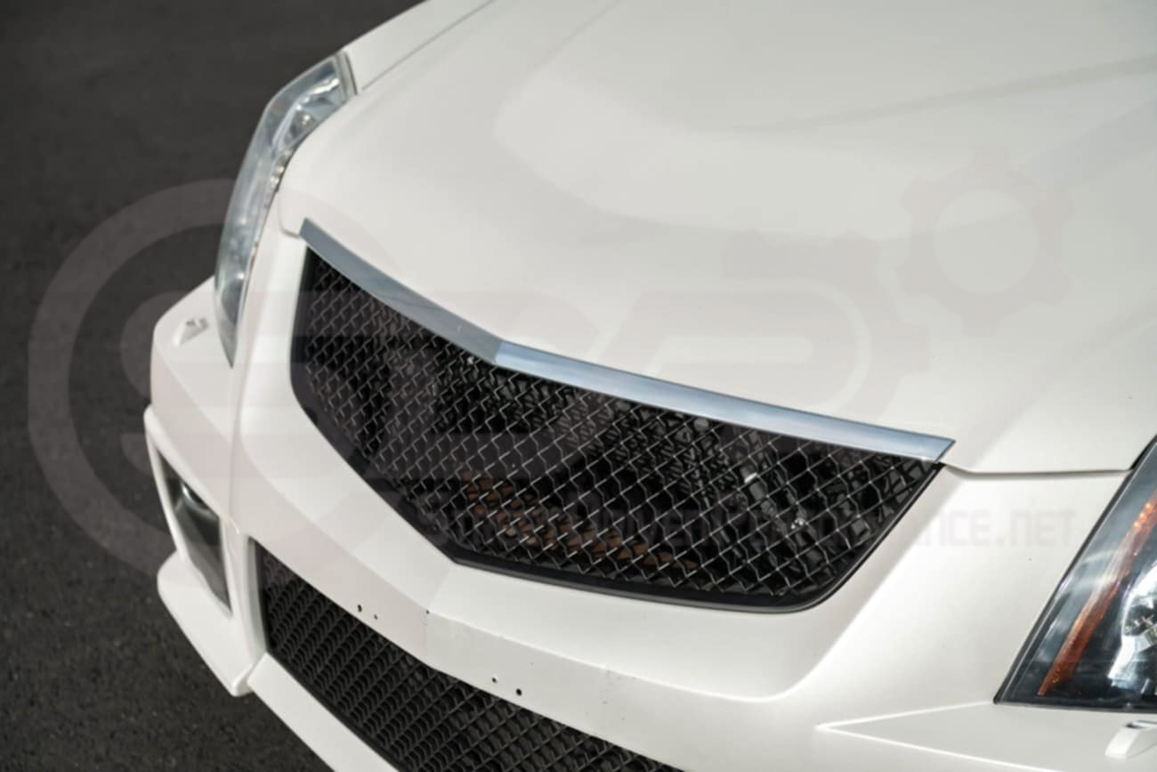 2009-2015 CTS-V V2 -  Black front grilles set (blank no emblem)