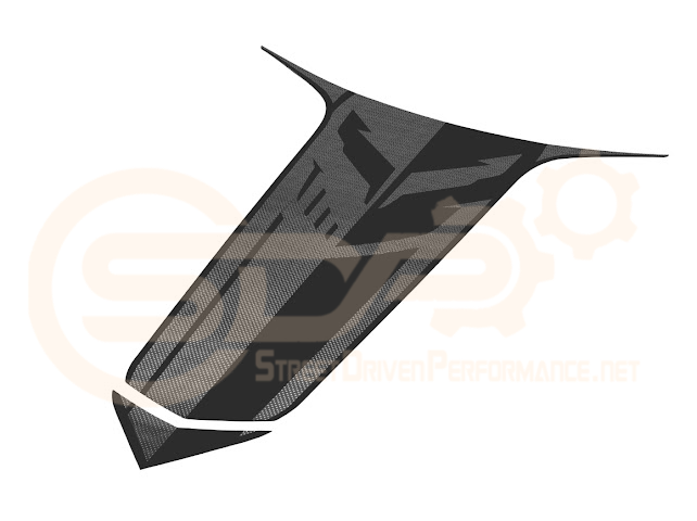 2020-UP CORVETTE C8 BRONZE ACCENT HOOD RACING STRIPE DECAL