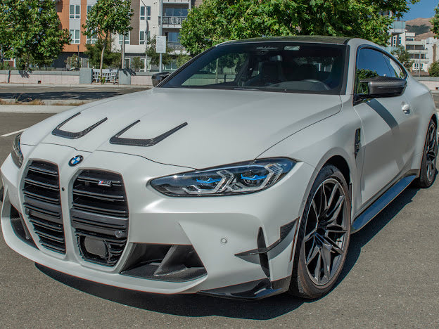 2021-UP BMW G80 M3 & G82 / G83 M4 | M-PERFORMANCE STYLE CARBON FIBER FRONT HOOD SCOOP VENTS
