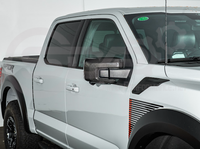 2022-UP FORD F-150 LIGHTNING | FACTORY STYLE CARBON FIBER SIDE MIRROR CAP COVERS (PAIR)