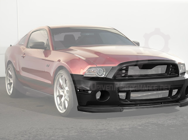 2010-2014 MUSTANG S197 | GT500 STYLE FRONT BUMPER COVER UPPER LOWER GRILLE LIP SPLITTER