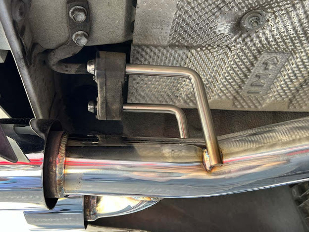 2018-2024 TOYOTA CAMRY | MUFFLER DELETE AXLE BACK EXHAUST WITH QUAD BURNT BLUE TIPS