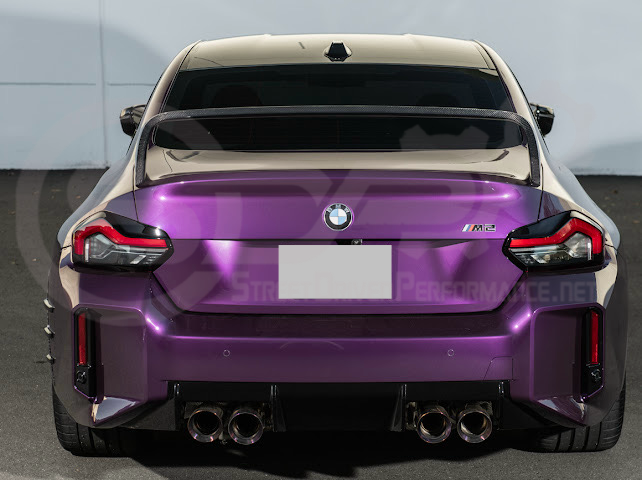 2023-UP BMW G87 M2 | M PERFORMANCE STYLE CARBON FIBER REAR HIGH WING SPOILER